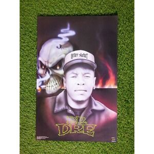 Dr Dre Chronic Skull Poster Funky #8003 Vintage Rare 1994